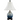 lighting Porcelain Blue and White Bulb Jar Lamp in Floral Oriental Lamp Shade